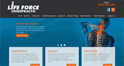 Desktop Screenshot of mylifeforcechiropractic.com