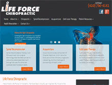 Tablet Screenshot of mylifeforcechiropractic.com